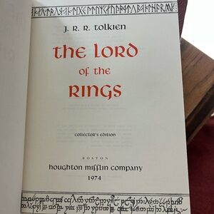 Lord of the Rings Collector's 1974 Edition